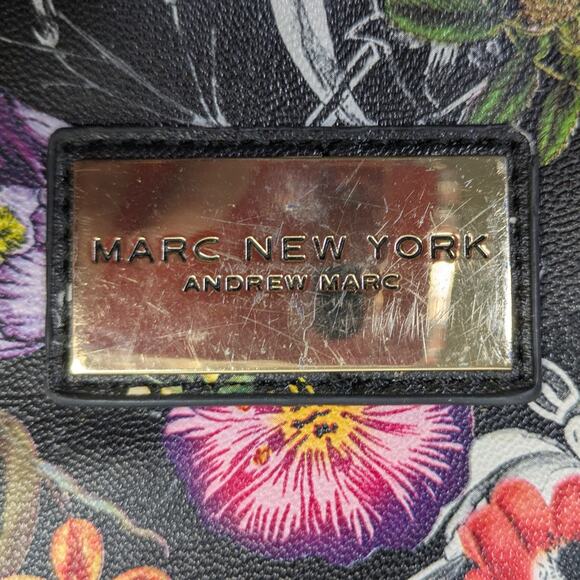 Marc New York Andrew Marc Floral Print Backpack with Matching Pouch – Black - Picture 6 of 9
